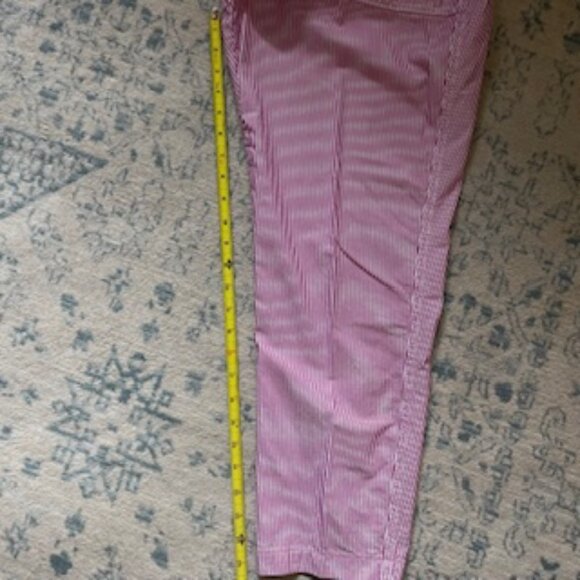 Liz Claiborne Pink Striped Cropped Pants - Picture 5 of 8